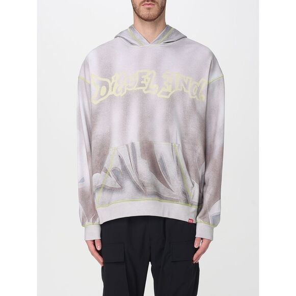 Diesel Sweatshirt Men Grey - Picture 1 of 3